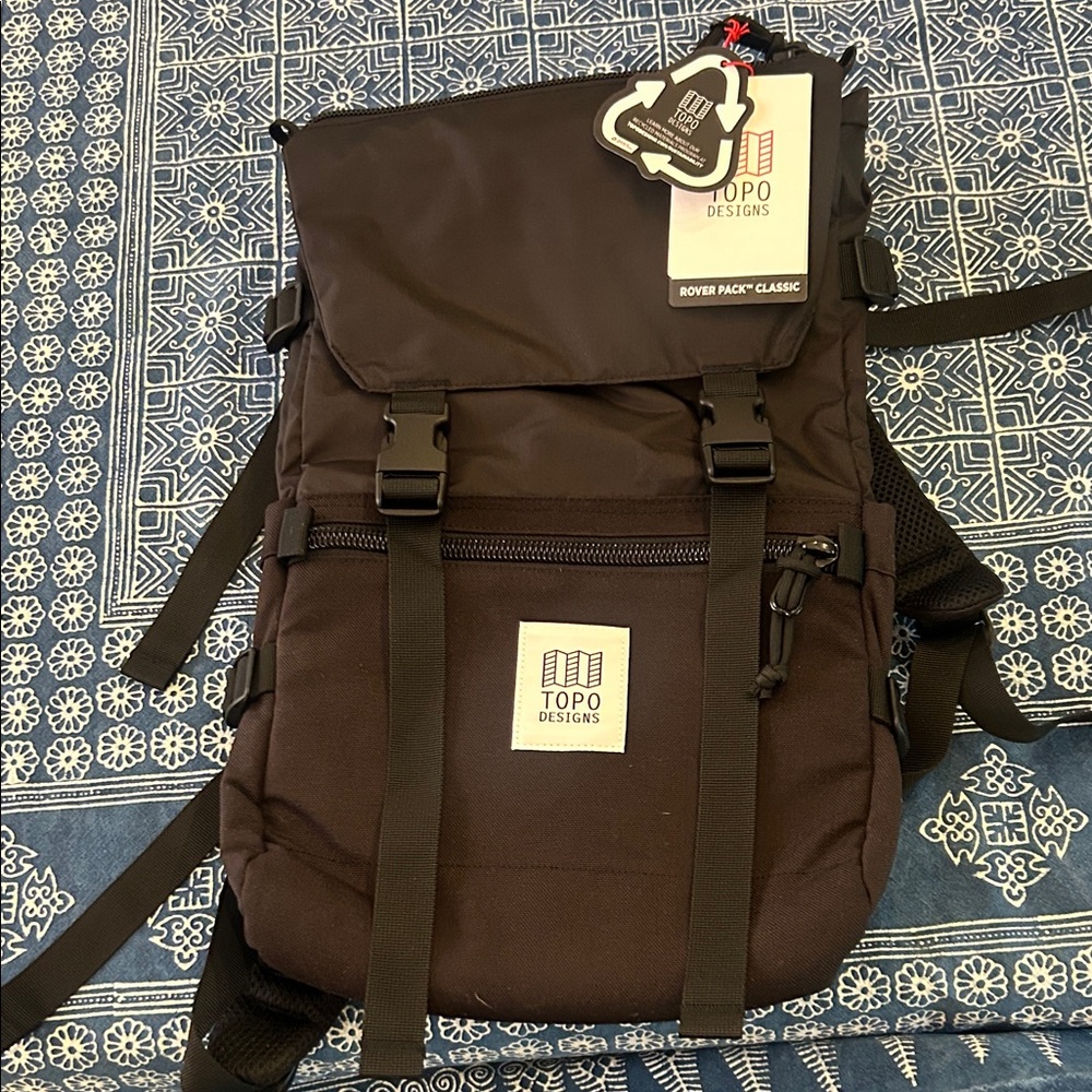 Topo Designs Black Rover Pack Backpack